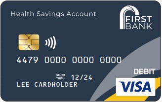 First Bank Health Savings Debit Card  18.3 kB