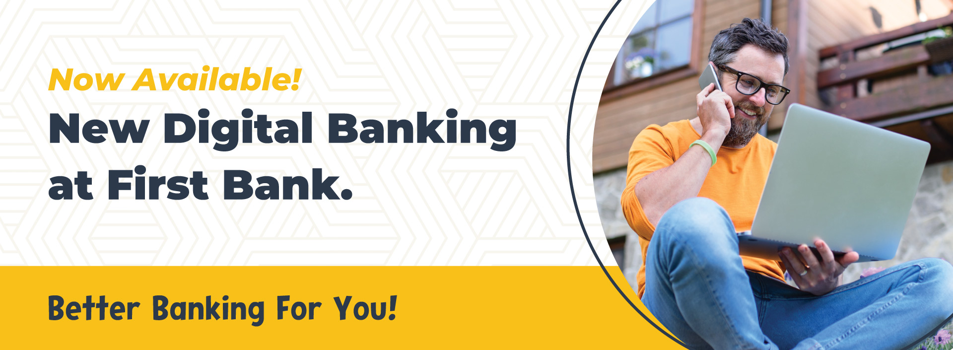 web banner ad for new Digital Banking